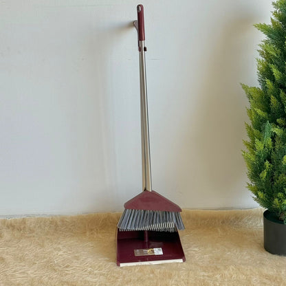 Broom & Long-Handle Dustpan Set