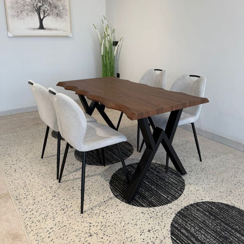 140cm Konel Table & Roza Chairs Indoor Set