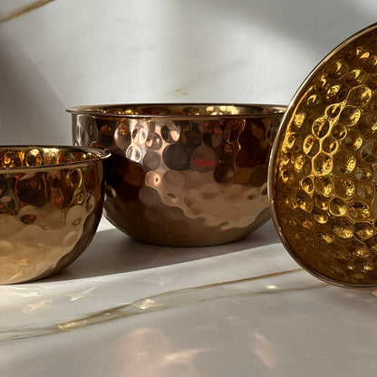 Bronze Aura Hammered Bowl
