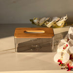 Modern Wood Led Tissue Holder