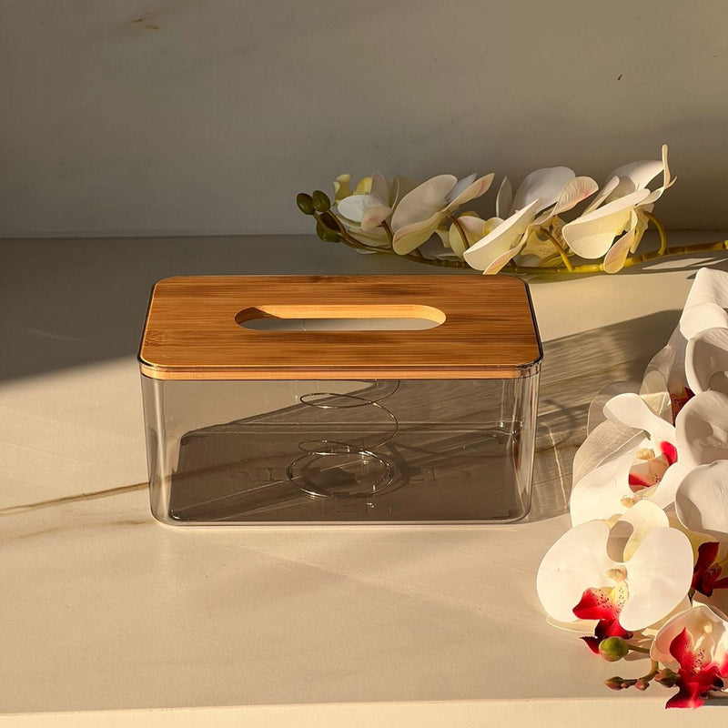 Modern Wood Led Tissue Holder