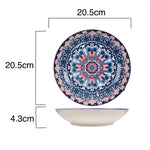 Bohemia Design Ceramic Tableware Plate Set