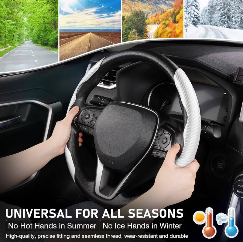 Universal Carbon Fiber Steering Wheel Cover