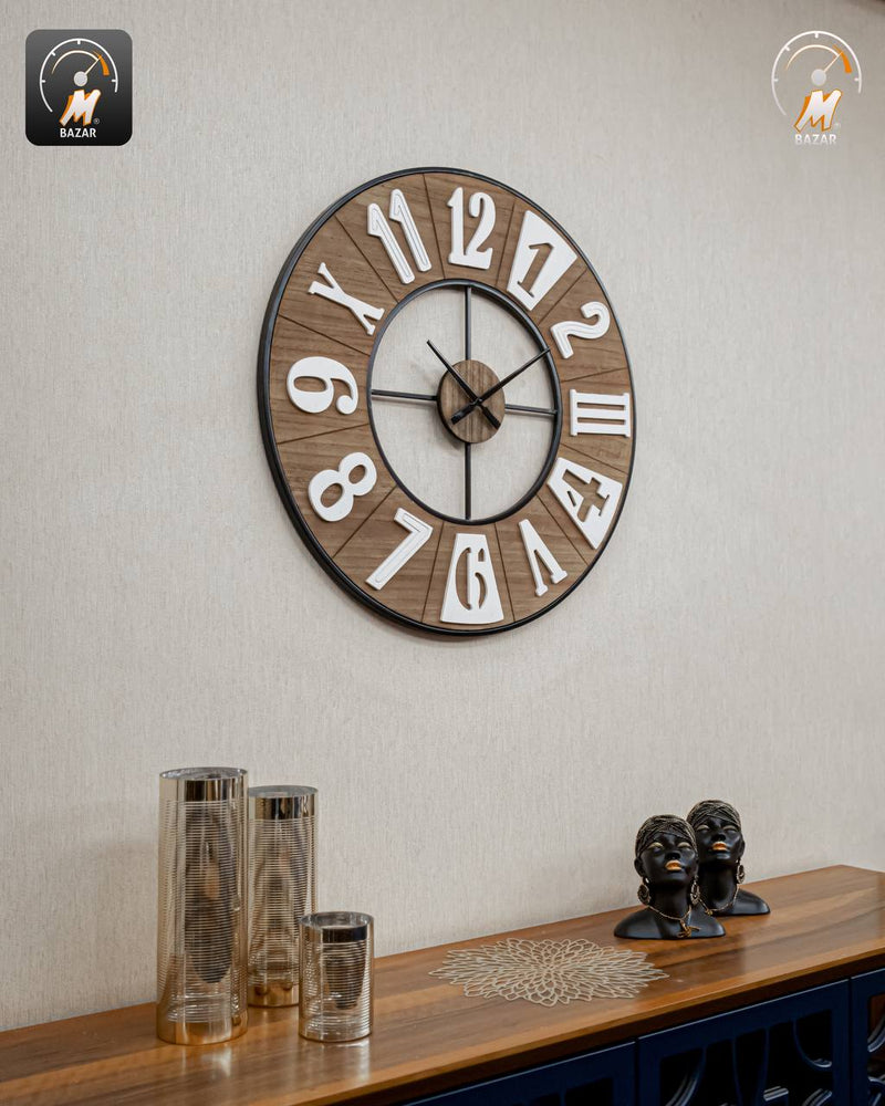 Wooden Wall Mounted Clock