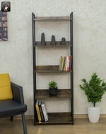 5-Tier Standing Rack with Wooden Shelves
