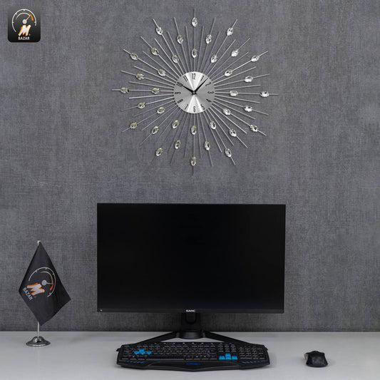 Wall Diamond Design Hanging Clock