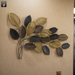 Elm Leaf Three-Dimensional Metal Wall Decoration