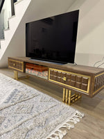 TV Table With Electric Fireplace