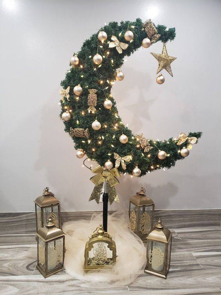 Ramadan Eid Hilal Shape Moon Tree – M-Bazar