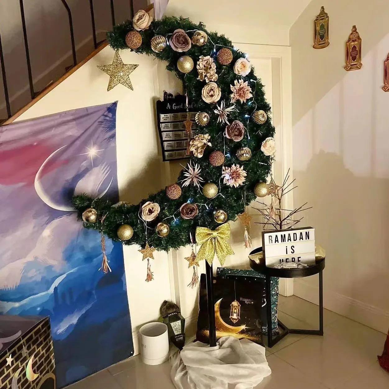 ڕەمەزان جەژن هیلال شێوەی مانگ