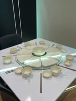 Ceramic Fan-Shaped Combination Tableware Platter Dish Set