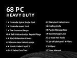 68pcs Universal Heavy Duty Tire Repair Kit