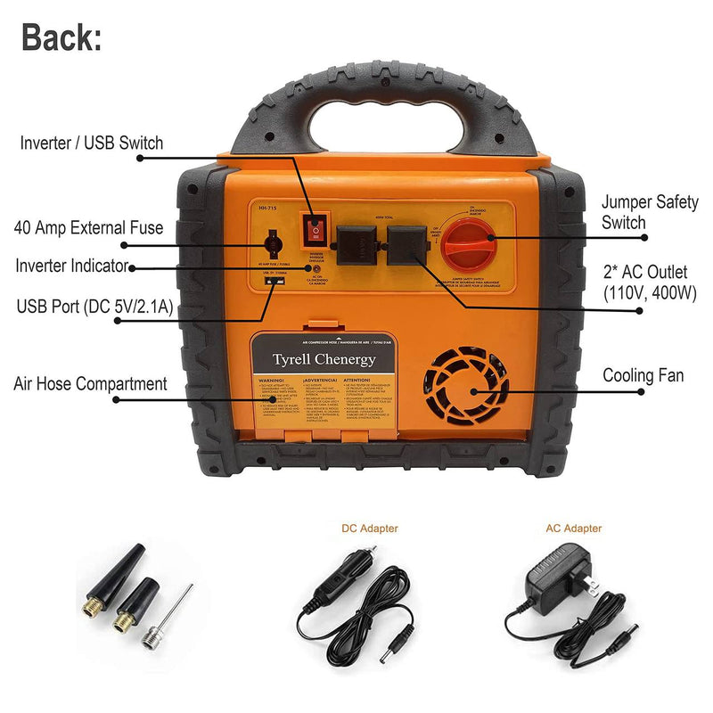 1400Amps 6-in-1 Portable Power Station