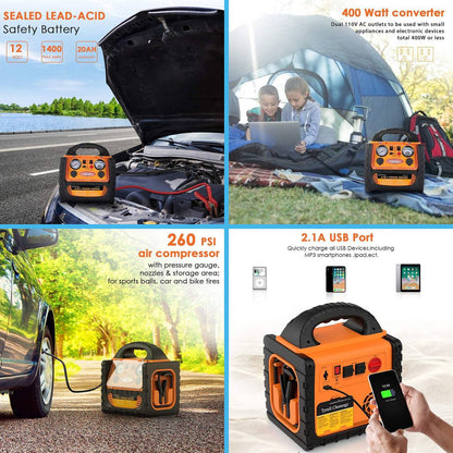 1400Amps 6-in-1 Portable Power Station