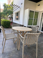 Hely Plastic Table & Zara Chair Outdoor Furniture Set