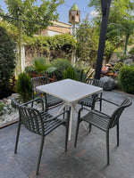 Hely Plastic Table & Zara Chair Outdoor Furniture Set