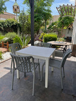 Hely Plastic Table & Zara Chair Outdoor Furniture Set