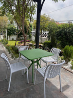 Hely Plastic Table & Zara Chair Outdoor Furniture Set