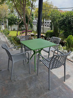 Hely Plastic Table & Zara Chair Outdoor Furniture Set