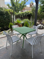 Hely Plastic Table & Zara Chair Outdoor Furniture Set