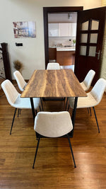 Egan Shesham Table & Luna Chairs Indoor Set