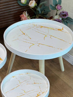 Y555 Retro Coffee Table Plate Shape Set