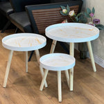 Y555 Retro Coffee Table Plate Shape Set