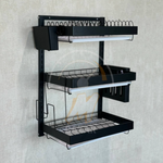 3 Tier Kitchen Wall Mounted Dish Drying Rack