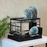 2 Tier Multipurpose Kitchen Dish Holder Rack