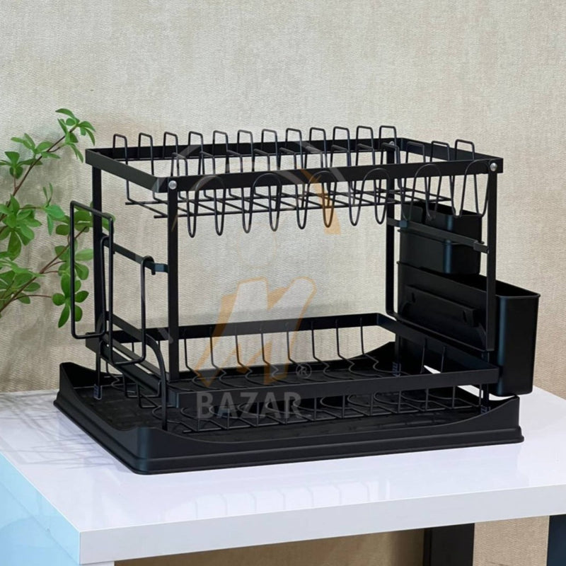 2 Tier Multipurpose Kitchen Dish Holder Rack