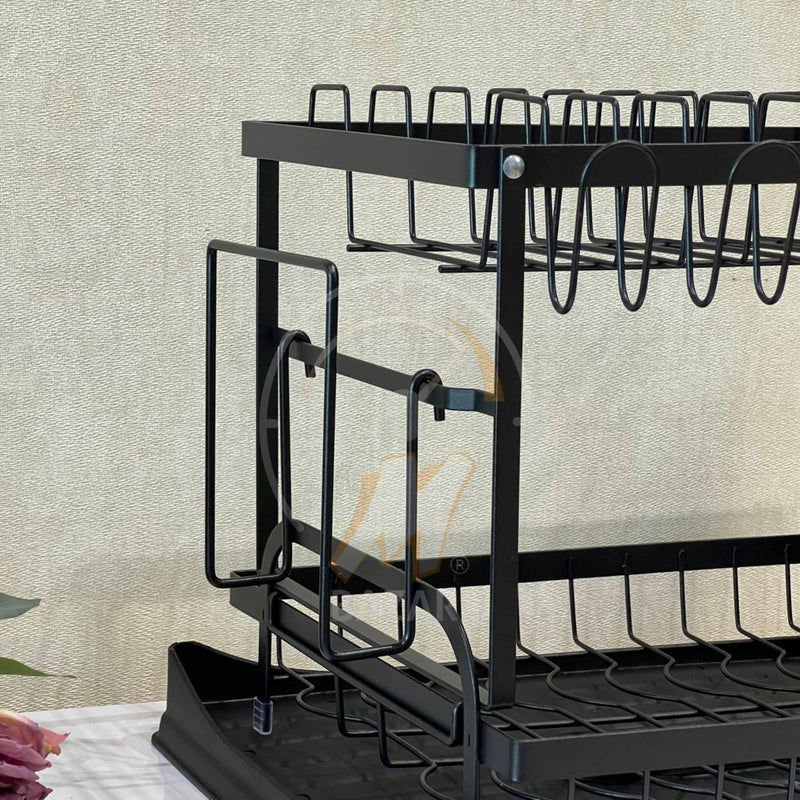 2 Tier Multipurpose Kitchen Dish Holder Rack