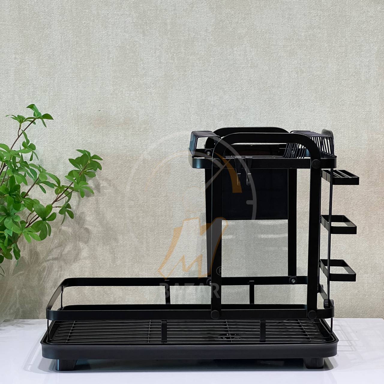 2 tier countertop dish dishing rack