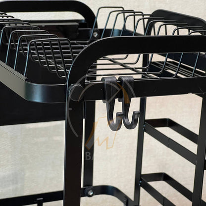 2 tier countertop dish dishing rack