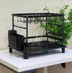 2 Tier Sturdy Countertop Dish Holder Rack