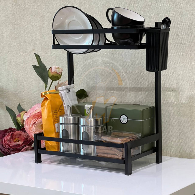 2 Tier Countertop Spice Organizer Rack