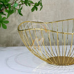 H023 Metal Serving Mesh Basket Bowl