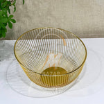 H022 Metal Serving Mesh Basket Bowl