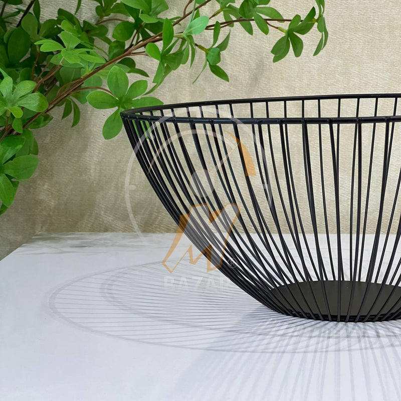 D053 Metal Serving Mesh Basket Bowl