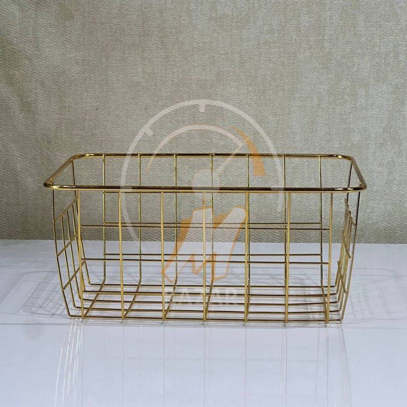 H-016 Metal Serving Mesh Basket Bowl