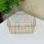 H-016 Metal Serving Mesh Basket Bowl