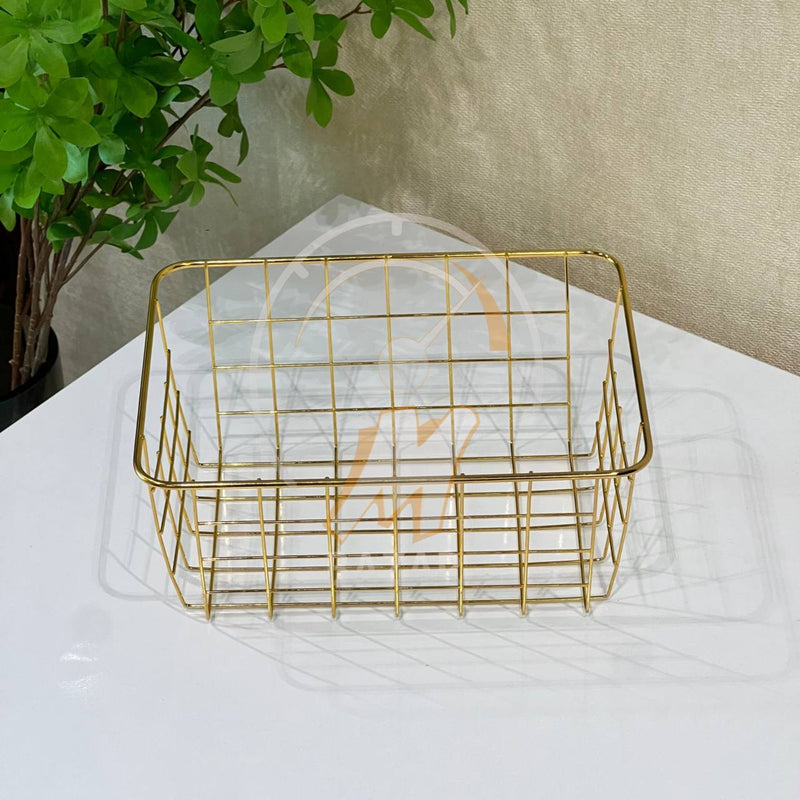 H-016 Metal Serving Mesh Basket Bowl