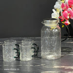 Transparent Glass Water/Juice Pitcher Set