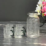 Transparent Glass Water/Juice Pitcher Set