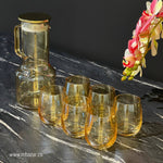 Transparent Glass Water/Juice Pitcher Set