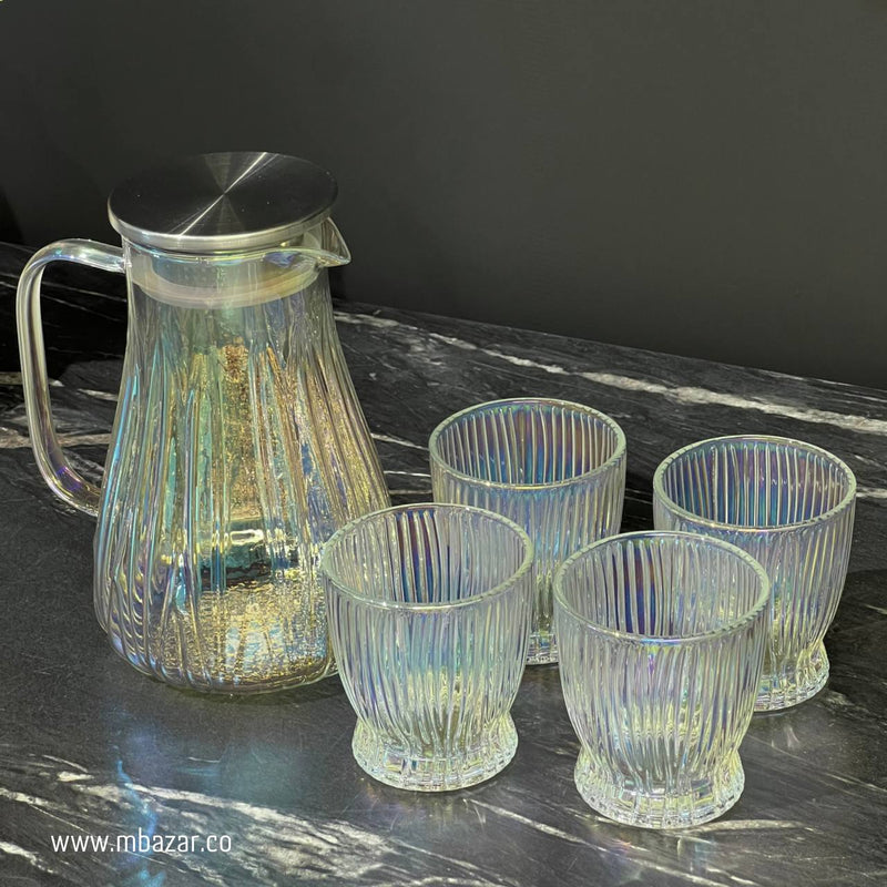 Magic Color Glass Water/Juice Pitcher Set