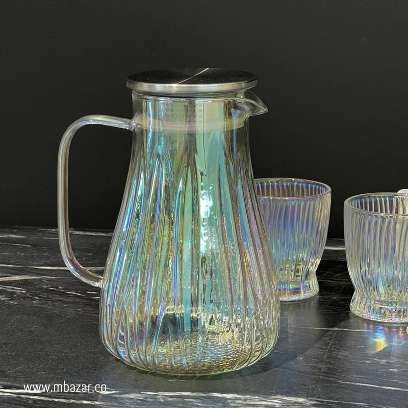 Magic Color Glass Water/Juice Pitcher Set