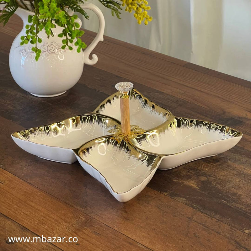 Luxury Style High-End Snack Serving Plate