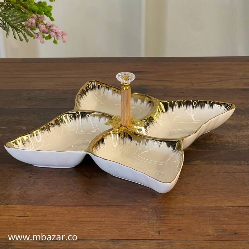 Luxury Style High-End Snack Serving Plate