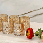 6-Piece Trasparent Bronze Glass Set