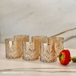 6-Piece Trasparent Bronze Glass Set